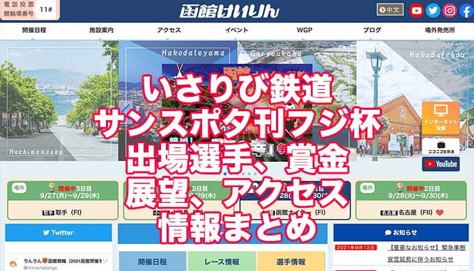 いさりび鉄道サンスポ夕刊フジ杯2021(函館競輪F1)アイキャッチ